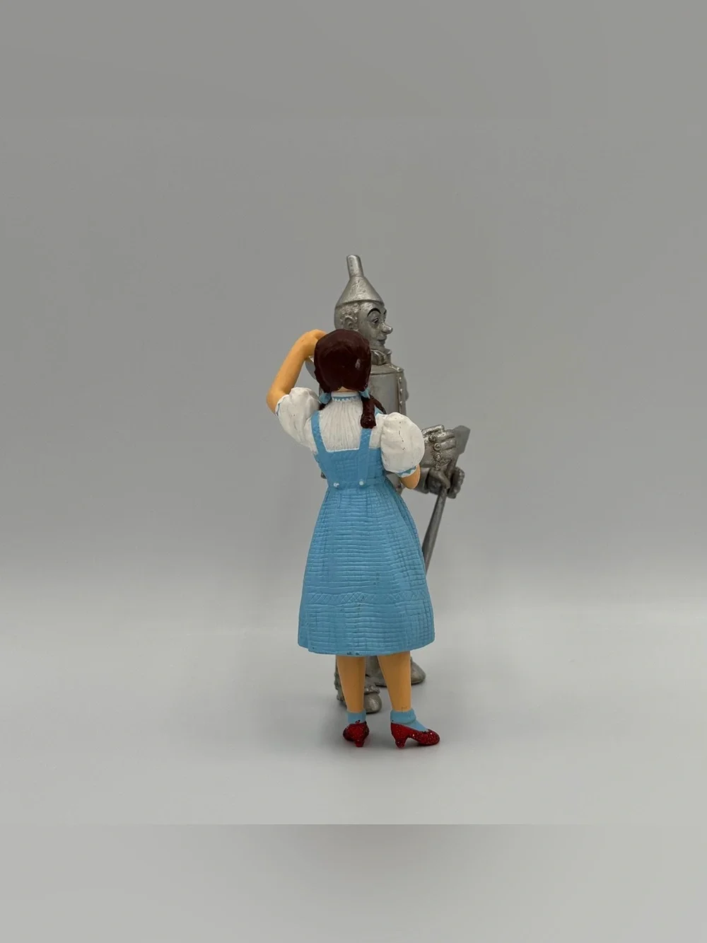RARE Vintage Wizard of Oz Wicked Dorothy & Tin Man Christmas Ornament Toy Figure